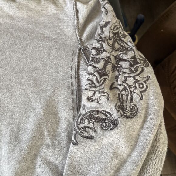 BKE Buckle Women's Sweater Dark Gray Size Large Long Sleeve Pullover 1/4 Zip - Picture 5 of 11